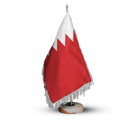 پرچم رومیزی پایه سنگی کشور بحرین