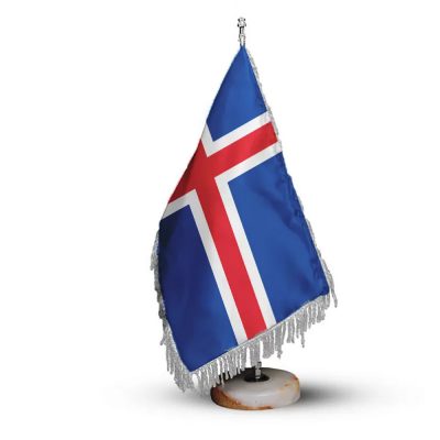 پرچم رومیزی ساتن ایسلند