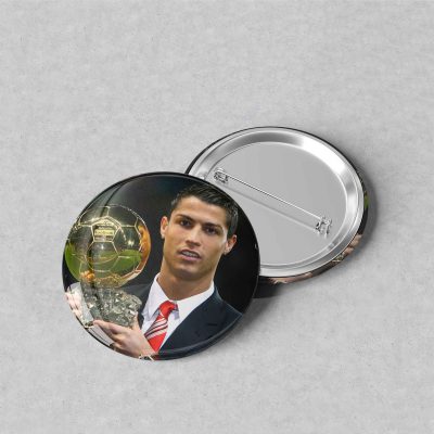 پیکسل فوتبالی با عکس رونالدو و توپ طلا