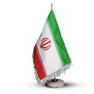 پرچم کشور جمهوری اسلامی با پایه