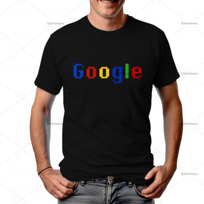 تیشرت مشکی با آرم گوگل